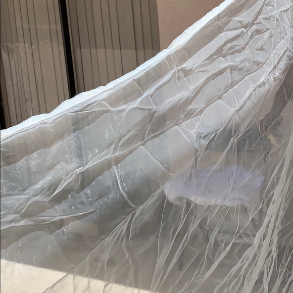 Extra long scarf with leaves at the end beautiful - Picture 2 of 3